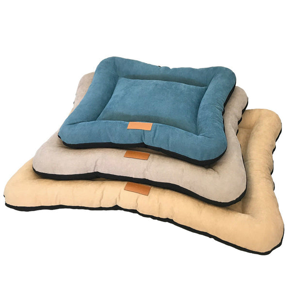HKM-2156221 Removable and Washable Pet Nest Pad for Dogs in Khaki Brown, Moonlight Gray, and Retro Blue