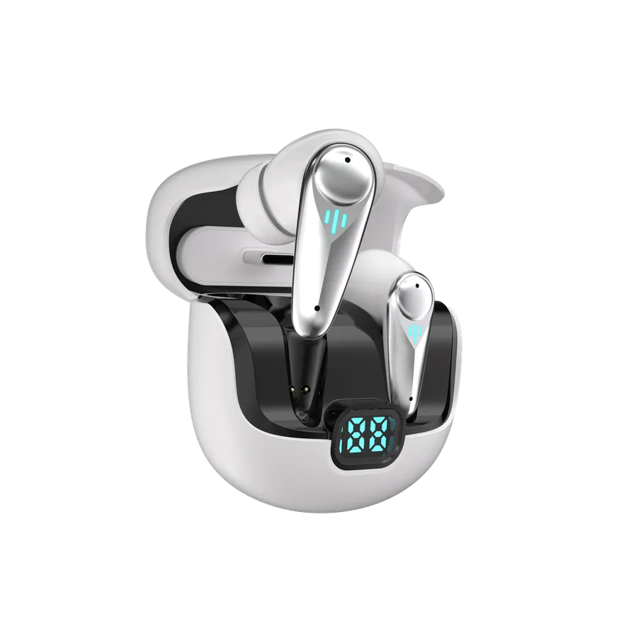 HKM-215827 YX37 TWS Wireless Earphones with ANC and ENC - Long Battery Life & Digital Display for Gaming