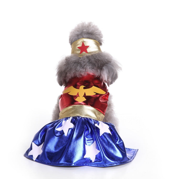 HKM-2158525 Christmas-Themed Dog Clothing in Various Styles and Sizes: Skirts, Dresses, and Costumes
