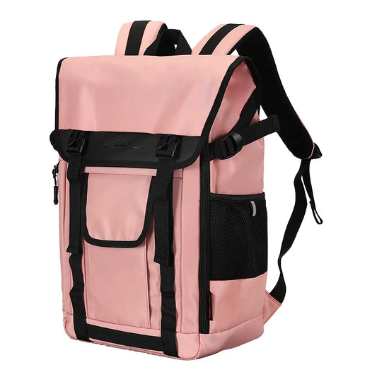 HKM-215891 Large Capacity Waterproof Nylon Men's Backpack for 17-Inch Laptop