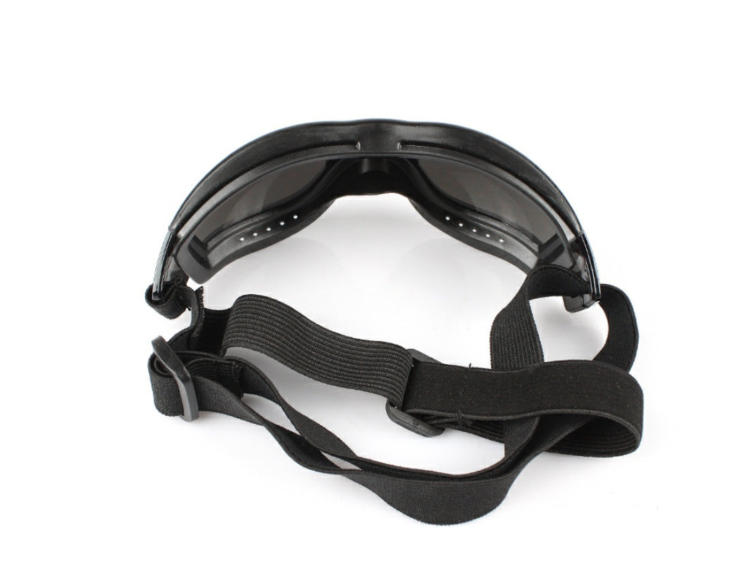 HKM-2159549 Waterproof UV Protecting Dog Goggles for Large Dogs - Black PVC Frame and PC Lens