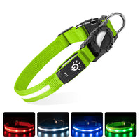 HKM-2159933 IPX7 Waterproof Pet Collar with LED Light Beads in Multiple Colors