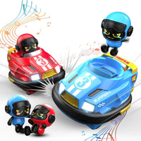 HKM-216083 Remote Control Bumper Cars for Kids - 2 Player Electric Crash Game Toys with Controllers and Accessories