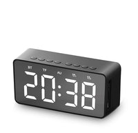 HKM-216147 Bluetooth Alarm Clock Speaker with MicroSD Support and Built-in Battery