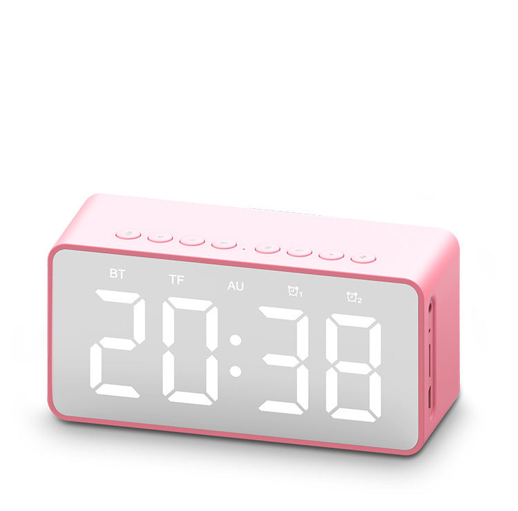 HKM-216147 Bluetooth Alarm Clock Speaker with MicroSD Support and Built-in Battery