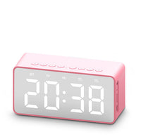 HKM-216147 Bluetooth Alarm Clock Speaker with MicroSD Support and Built-in Battery