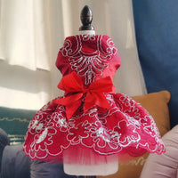 HKM-2162109 Elegant Princess Skirt for Dogs and Cats - Polyester Pet Clothing