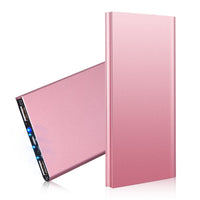 HKM-216211 20000mAh Ultra-Thin Power Bank with Dual USB Ports and Emergency Flashlight