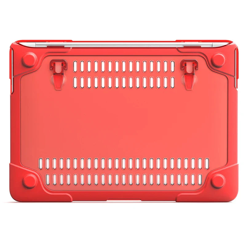 HKM-216211 Cooling Design Foldable Stand Hardshell Case for MacBook Pro 13 with Touch Bar, Models A1706, A1708, A1989, A2159