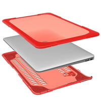 HKM-216211 Cooling Design Foldable Stand Hardshell Case for MacBook Pro 13 with Touch Bar, Models A1706, A1708, A1989, A2159