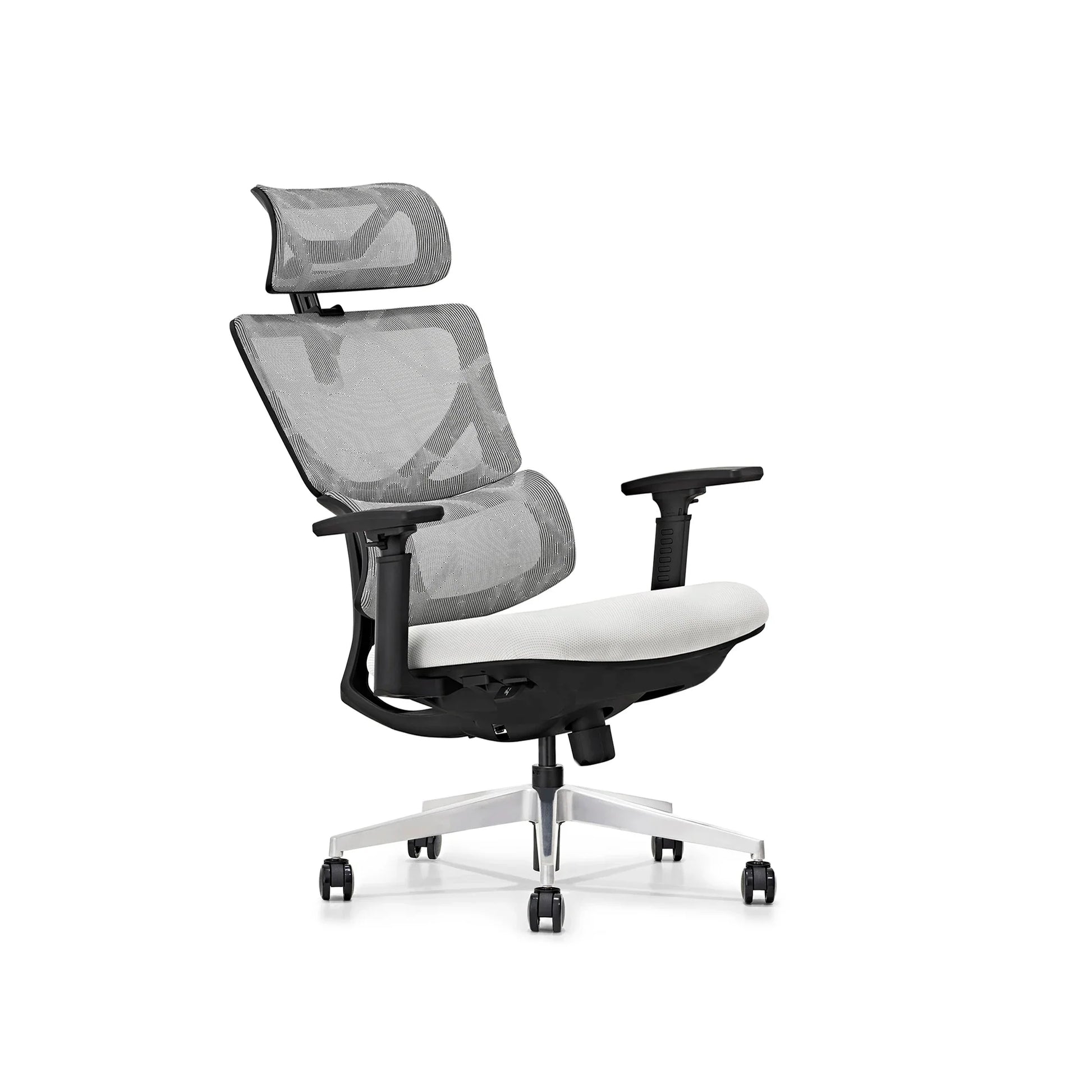 HKM-216275 Ergonomic Office Chair with Soft PU Armrests and Mesh Back for Comfortable Desk Use