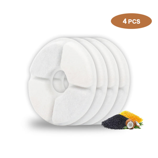 HKM-2163773 Activated Carbon Filter for Pet Fountains - 4/8/12 Packs, Resin & Carbon Filtration, Keeps Water Fresh