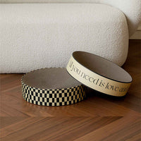 HKM-2163901 Stylish Round Corrugated Paper Cat Scratching Board Set - Wear-Resistant Design