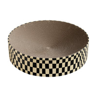 HKM-2163901 Stylish Round Corrugated Paper Cat Scratching Board Set - Wear-Resistant Design