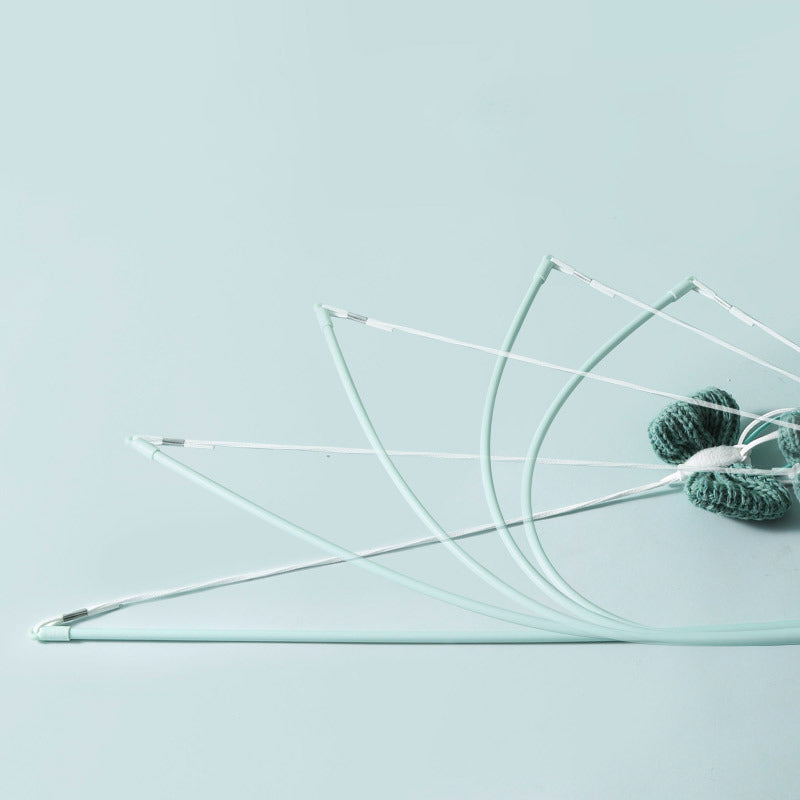 HKM-2165181 Cat Teaser Toy with Feathers and Long Bite-Resistant Pole for Engaging Playtime