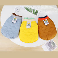 HKM-2166077 Puppy Velvet Vest for Autumn and Winter - Stylish Two-Legged Pet Clothing