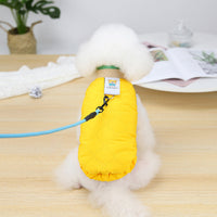 HKM-2166077 Puppy Velvet Vest for Autumn and Winter - Stylish Two-Legged Pet Clothing