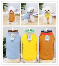 HKM-2166077 Puppy Velvet Vest for Autumn and Winter - Stylish Two-Legged Pet Clothing