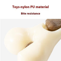 HKM-2166333 Pet Bone Grinding Rod for Entertaining and Chewing, Cowhide Nylon, Small and Large Sizes