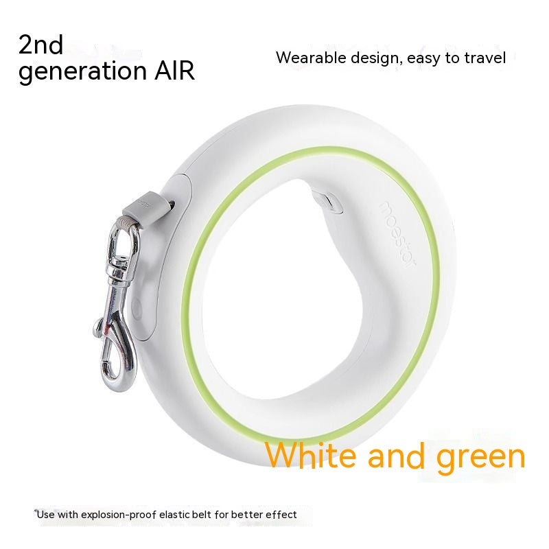 HKM-2167485 Automatic Retractable Dog Leash with Colorful LED Light and Durable Acrylic Design 3M Length