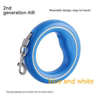 HKM-2167485 Automatic Retractable Dog Leash with Colorful LED Light and Durable Acrylic Design 3M Length