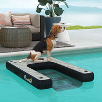 HKM-2169149 Inflatable Dog Boat Ramp with Non-Slip Platform for Easy Water Access, Supports Up to 286 lbs