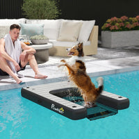 HKM-2169149 Inflatable Dog Boat Ramp with Non-Slip Platform for Easy Water Access, Supports Up to 286 lbs