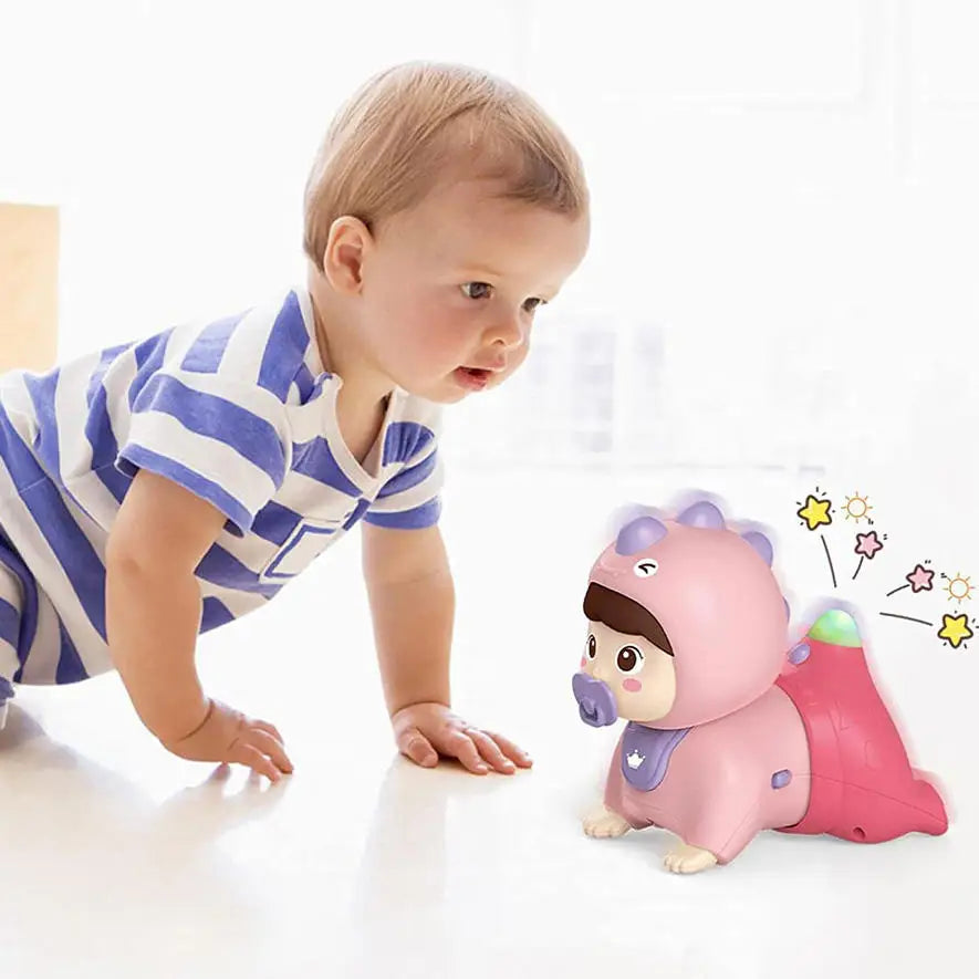HKM-216915 Baby Electric Crawling Doll Toy for Infants and Toddlers - 14.5cm Touch-Sensitive Educational Toy