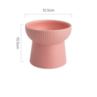HKM-2169661 High Foot Ceramic Cat Bowl - 300ml Capacity for Food and Water