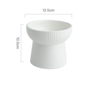 HKM-2169661 High Foot Ceramic Cat Bowl - 300ml Capacity for Food and Water