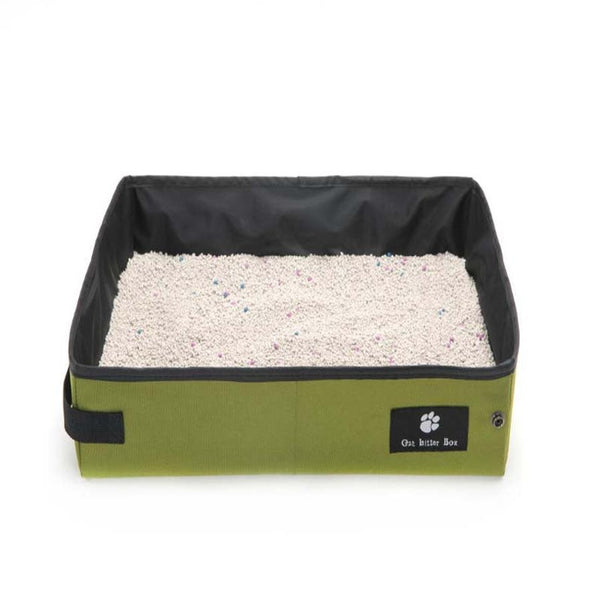 HKM-216979 Portable Folding Cat Litter Box – Waterproof Travel Solution for Pets, Easy to Clean and Carry