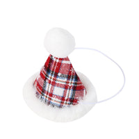 HKM-2171069 Christmas Triangle Pet Bib with Santa Deer Print - Durable Fabric Dog Scarf for Holiday Wear