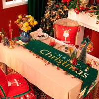 HKM-217107 Christmas Polyester & Oxford Cloth Table Runner - 180x35cm