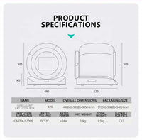 HKM-217107 Extra Large Smart Self-Cleaning Cat Litter Box with APP Control for Multiple Cats