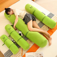 HKM-217107 Panda-Themed Long Cylinder Pillow for Side Sleeping and Leg Support