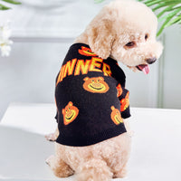HKM-2171453 Warm and Cozy Black Plush Cat Sweater for Modern Style