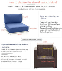 HKM-217171 Custom Waterproof Outdoor Sofa Seat Cushion Covers in Various Sizes and Colours