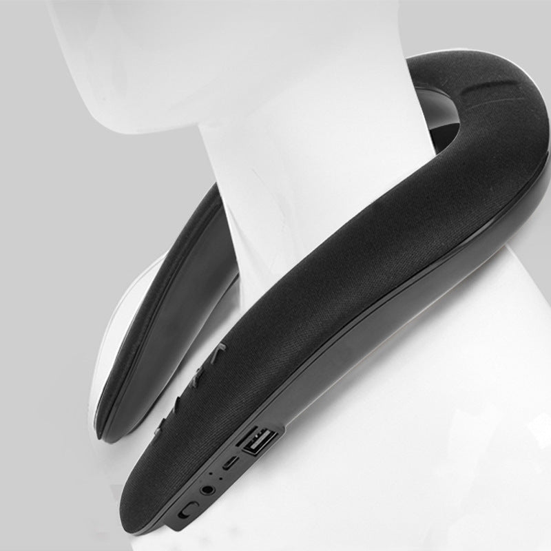 HKM-217299 Bluetooth U-Shaped Hanging Neck Speaker for Sports Running - Waterproof & Wireless Audio with 5-8 Hours Playtime