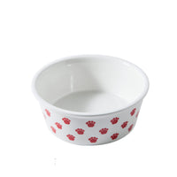 HKM-2173629 Ceramic Round Pet Bowl - Dishwasher and Microwave Safe, 10-10.9cm Diameter