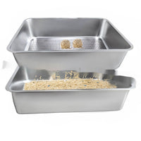 HKM-2174909 Extra Large Leak-Proof Cat Litter Box with Detachable Sand Leakage Basin - Ideal for Cats and Kittens