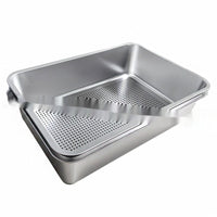 HKM-2174909 Extra Large Leak-Proof Cat Litter Box with Detachable Sand Leakage Basin - Ideal for Cats and Kittens