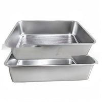 HKM-2174909 Extra Large Leak-Proof Cat Litter Box with Detachable Sand Leakage Basin - Ideal for Cats and Kittens