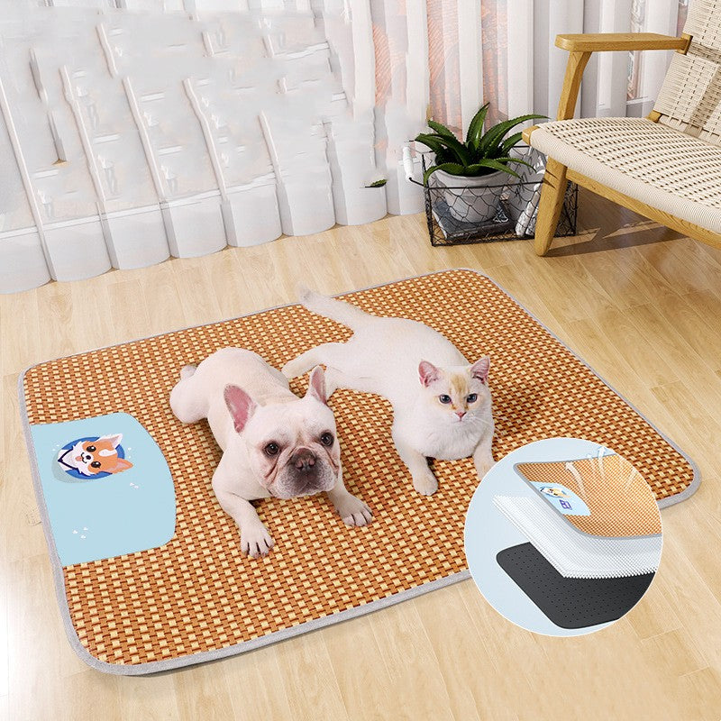 HKM-2175293 Cooling Pet Mat for Small and Large Pets – Pink & Blue Options in Multiple Sizes