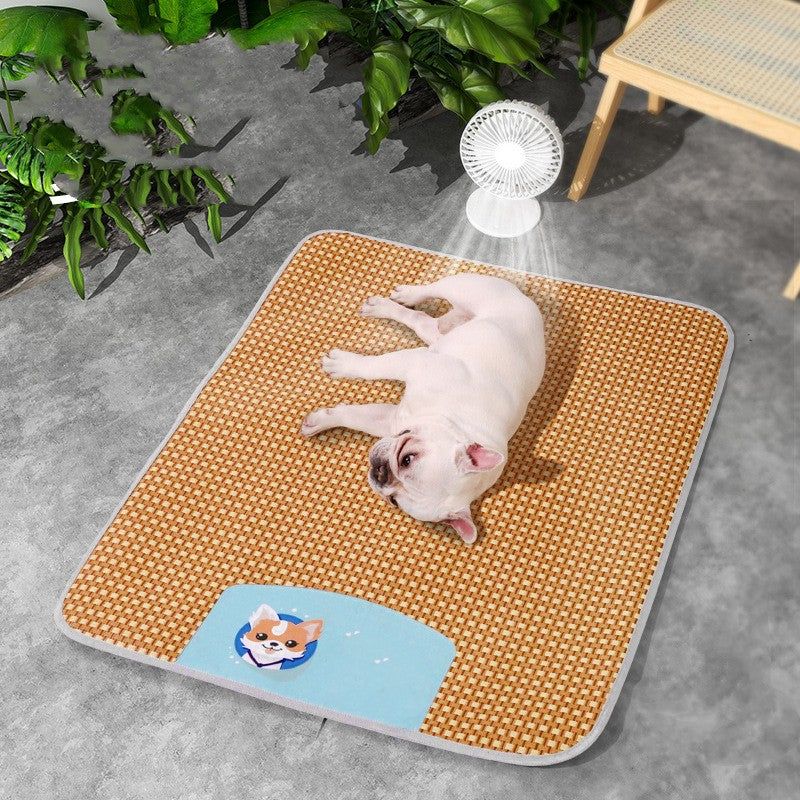 HKM-2175293 Cooling Pet Mat for Small and Large Pets – Pink & Blue Options in Multiple Sizes
