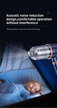 HKM-217555 Portable 2-in-1 Car Vacuum Cleaner with Strong Suction and Large Battery Capacity