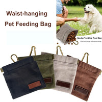 HKM-2175677 Portable Dog Training Snack Bag with Oil Resistance and Carabiner - Durable Food Dispenser Pouch for Pet Training