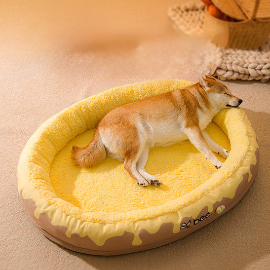 HKM-2176701 Cozy Removable and Washable Warm Dog Bed for Small to Medium Pets
