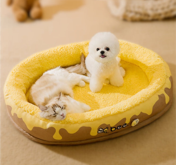 HKM-2176701 Cozy Removable and Washable Warm Dog Bed for Small to Medium Pets