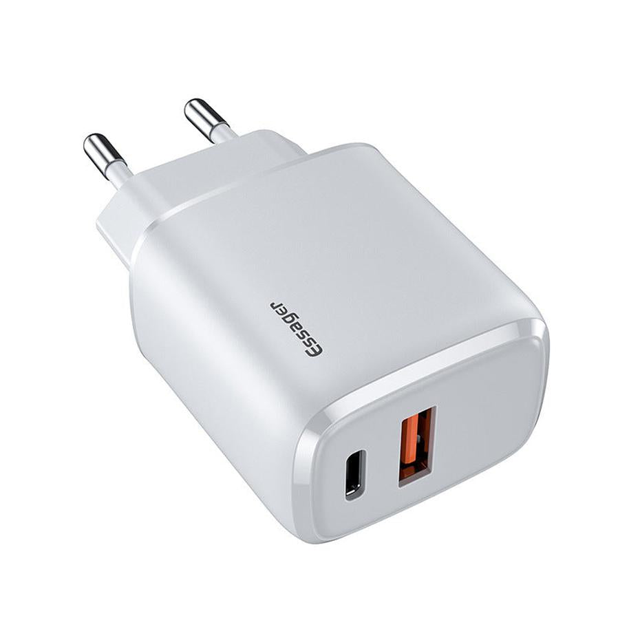 HKM-217683 20W Fast Charge Adapter with Dual Output Ports for USB and Type-C Devices