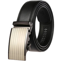 HKM-217683 Adjustable Casual Automatic Leather Belt for Men - Model LY55-7777-1